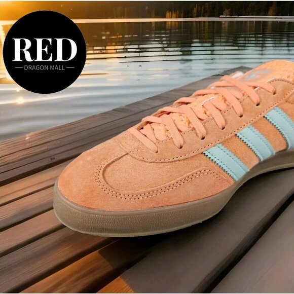 Adidas Originals GAZELLE INDOOR IH7499 Easy Orange Clear Mint Gum - Men's Sz 10 - Picture 11 of 16